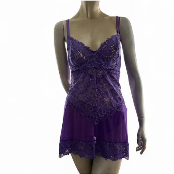 Oh La La Cheri Lace Babydoll Set- NWT- 1X PLUS! - Picture 1 of 3